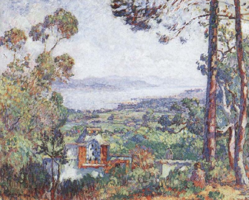 Henry Lebasques View of Sanit-Tropez oil painting image